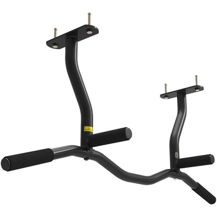 Barre De Traction Murale Gymrex GR-PU110B - Noir - Charge Max 110 Kg - 6 Prises