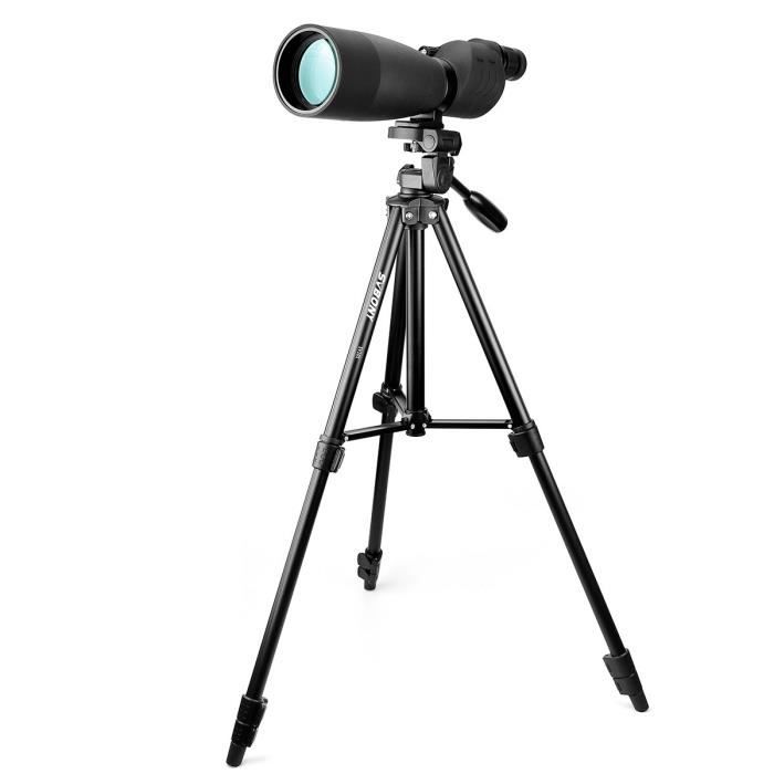 Svbony SV17 Longue-Vue Terrestre Spotting Scope 25-75x70mm BAK4 Monoculaire Télescope Optique FMC Étanche avec Trépied et Sac