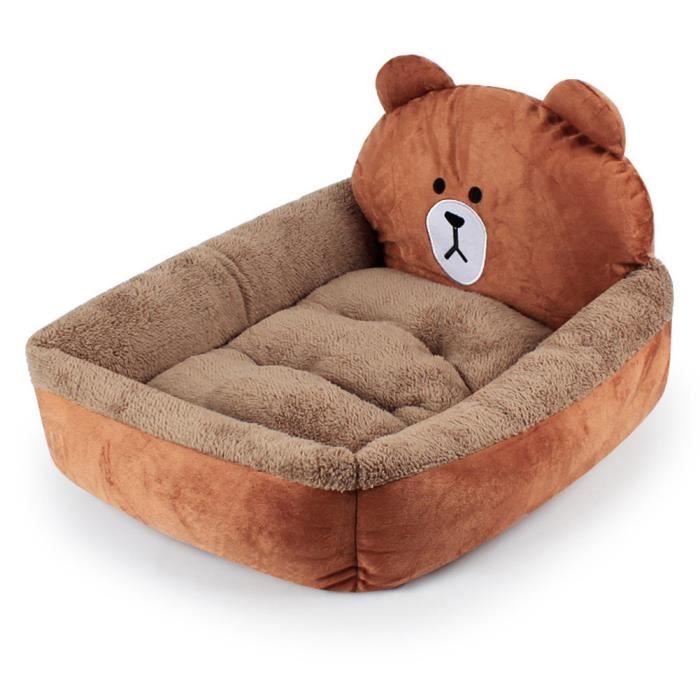 Caravan Paniers Pour Chiens Animaux Lit Coussin Ours Modèle De Dessin Animé Amovible Coussin Pour Chiens Chats Mini Cochon M