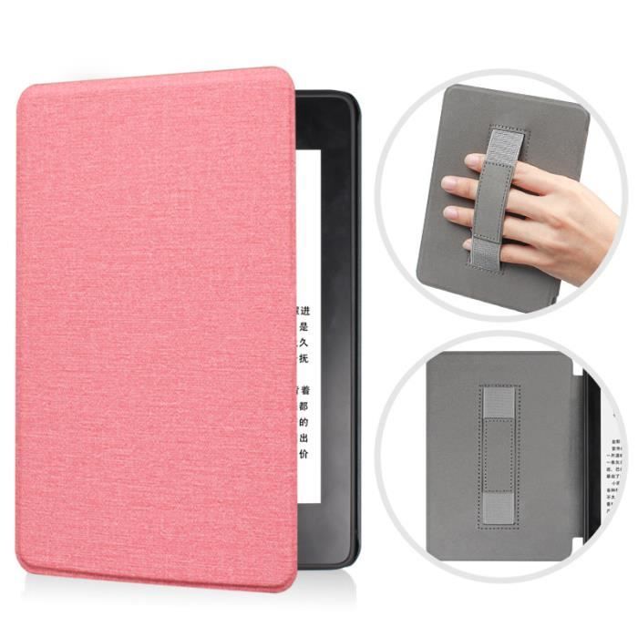 Kindle paperwhite 2021 etui 11 generation Pink Hand Strap Lightweight Smart  Fabric Cases Cover - with Auto Sleep-Wake Magneti-205 - Cdiscount  Informatique
