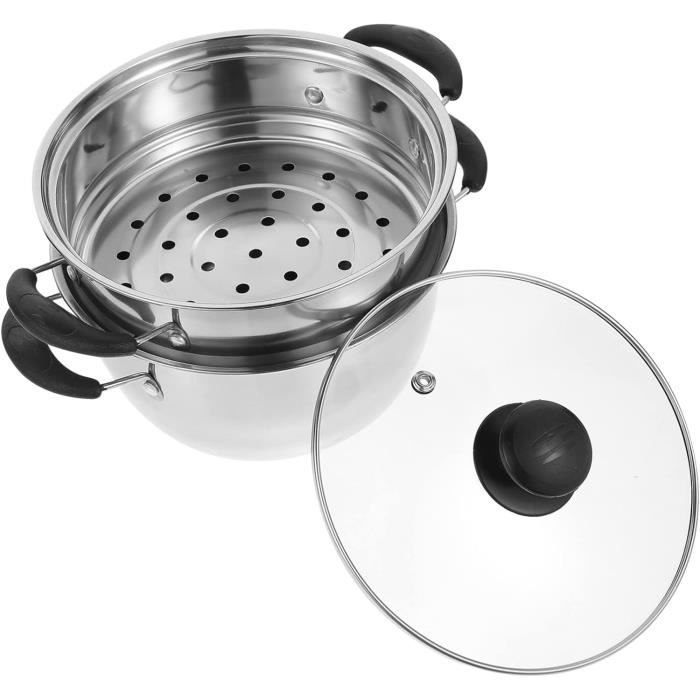 Cuiseur Vapeur Inox – 20 Cm, 1.13 Kg, Fait En France, Pour Légumes, Fruits, Pâtes (neuf)