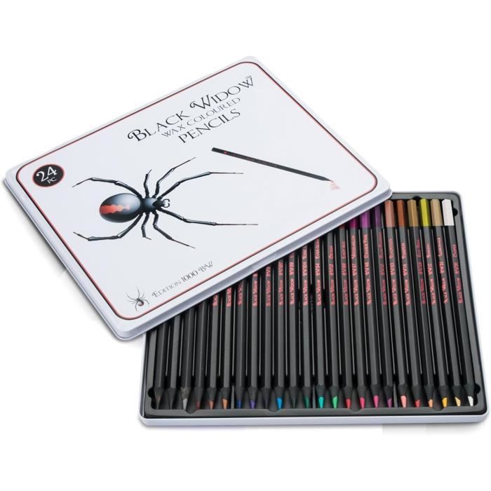Crayons De Couleur Noire Widow ® Pour Adultes, Le Meilleur Ensemble De