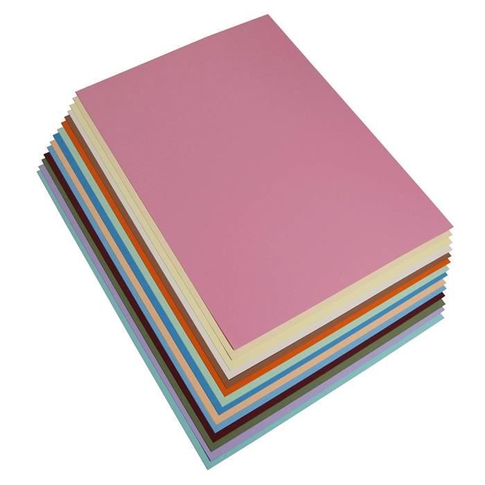 Papier Maya Orange A4 270g 25 Feuilles Lisses Loisirs Créatifs