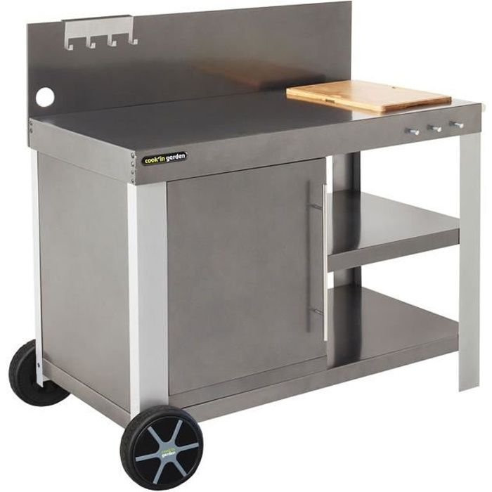 Excursión Puntualidad corriente Chariot plancha inox - Cdiscount
