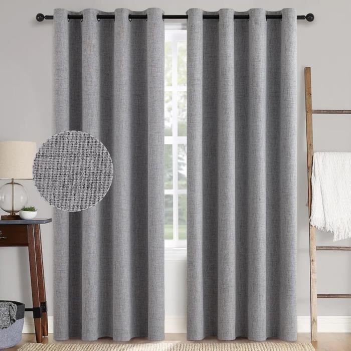 Rideaux Opaques, Rideaux Thermiques épais, Protection Contre Le Froid Rideaux Thermiques Rideaux Occultants Avec Anneaux Rideaux Thermiques Pour Salon 229 X 117 Cm Taupe Lot De 2 Rideaux Opaques, Rideaux Thermiques épais, Protection Contre Le Froid Rideaux Thermiques Rideaux Occultants Avec Anneaux Rideaux Thermiques Pour Salon 229 X 117 Cm Taupe Lot De 2