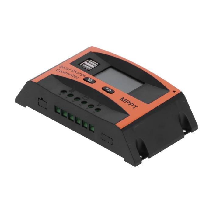 Diymore Contrôleur De Charge Solaire 30A 12V/24V PWM Avec Double USB Et Écran LCD - Pour Batteries Plomb Diymore Contrôleur De Charge Solaire 30A 12V/24V PWM Avec Double USB Et Écran LCD - Pour Batteries Plomb
