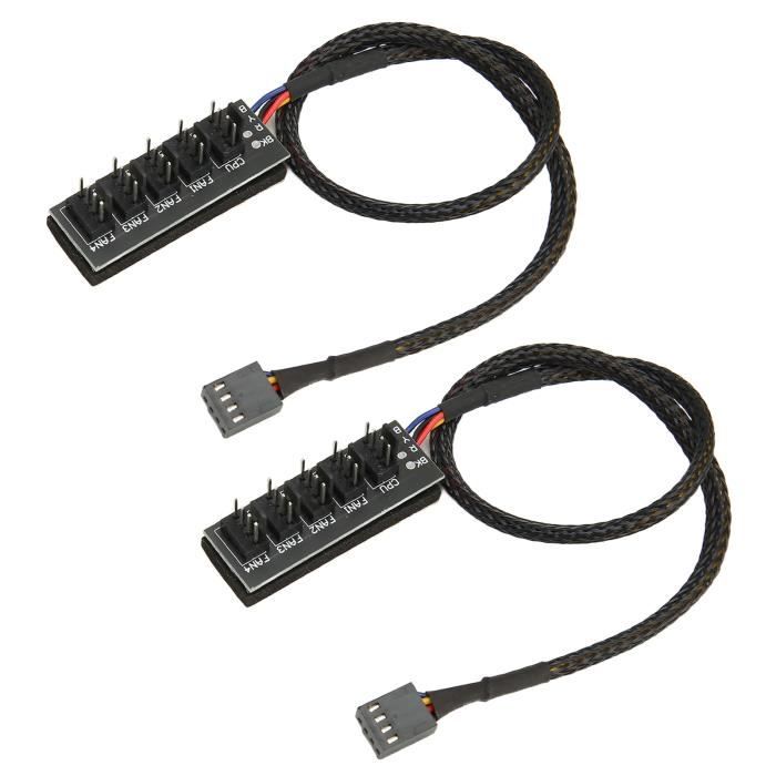Câble Séparateur PWM 3 Voies - 29cm | Pour Ventilos De PC Et Refroidissement