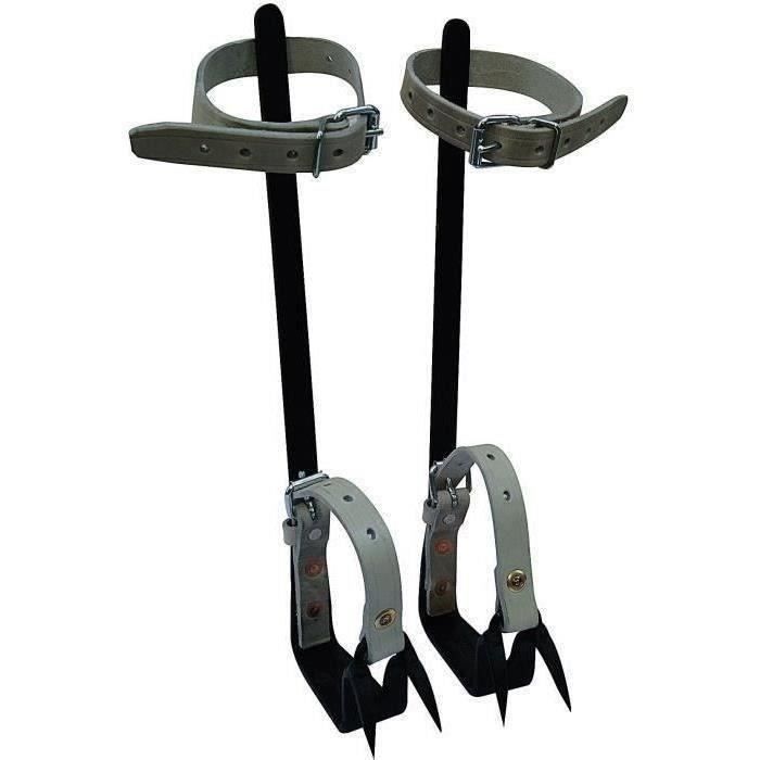 Grimpette élageur en acier forgé avec 2 pointes fixes