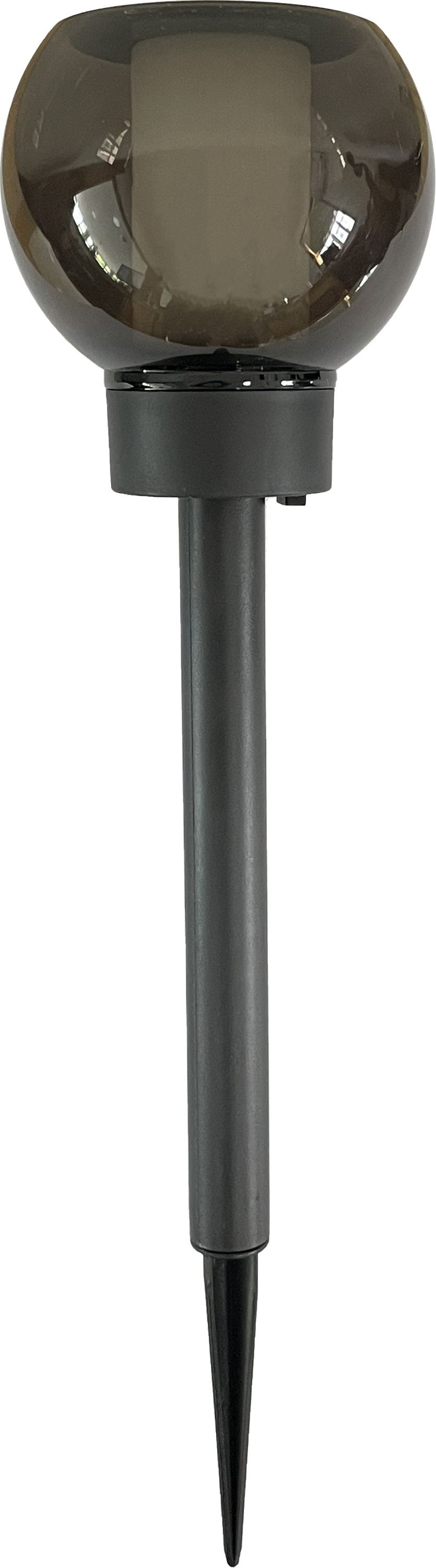 Galix Lanterne solaire à piquet Ø105 mm 12 LED SMD ambré 1800K effet flamme