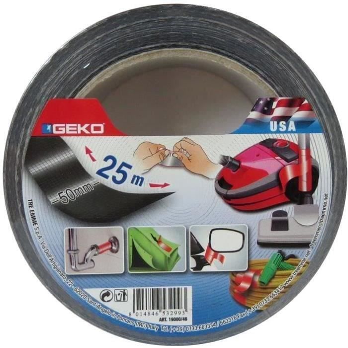 Adhésif toile 50 mm x 25 m noir USA