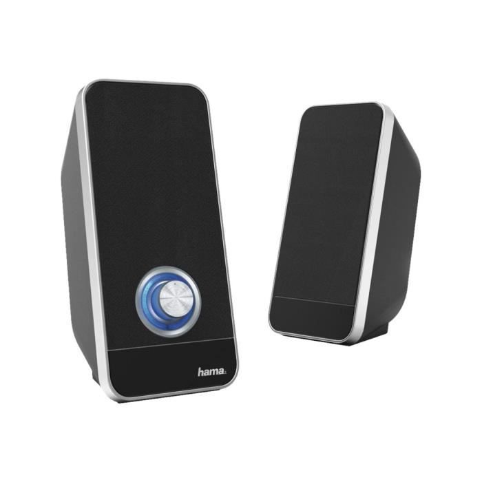 Enceintes Hama Sonic LS-206 – Système Stéréo 2.0, Alimentées USB, 6 W - vue 6