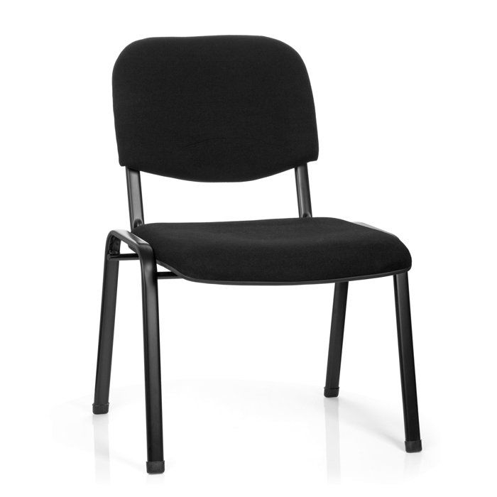 Chaise à quatre pieds - hjh OFFICE - XT 600 XL - Noir - Tissu Chaise à quatre pieds - hjh OFFICE - XT 600 XL - Noir - Tissu