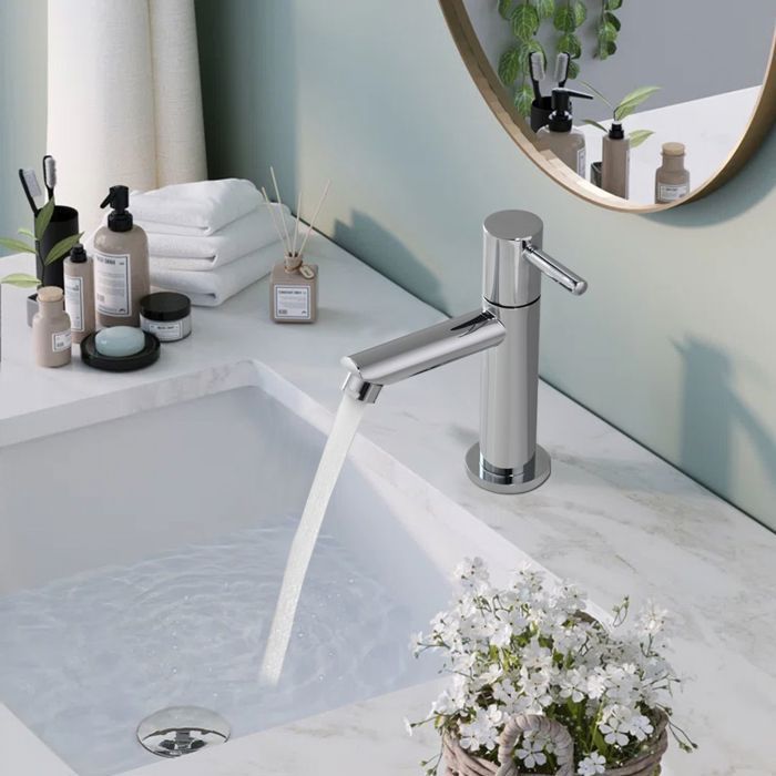 Robinet salle de bain lave main rétro eau froide - Doré - Laiton