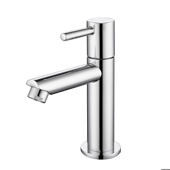aihom robinet salle de bain robinet eau froide chrome robinetterie lavabo corps en laiton mousseur demontable haute qualite cdiscount bricolage