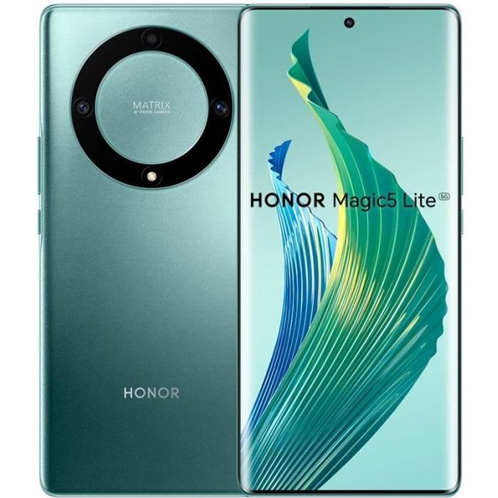 Smartphone - HONOR - Magic 5 Lite 5G - 681 Pouces - 8 Go RAM - 128 Go Stockage