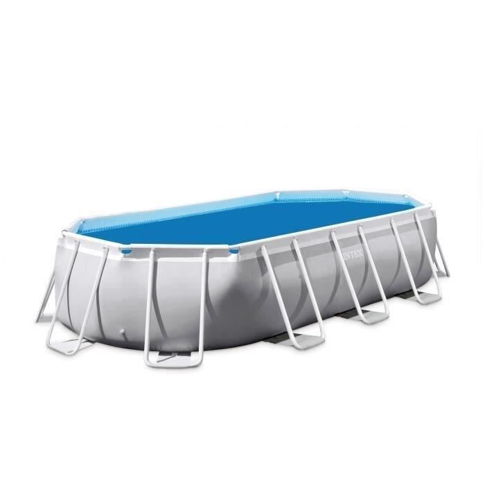Bâche à bulles pour piscine ovale Intex UTF00149 - 160 microns - Bleu