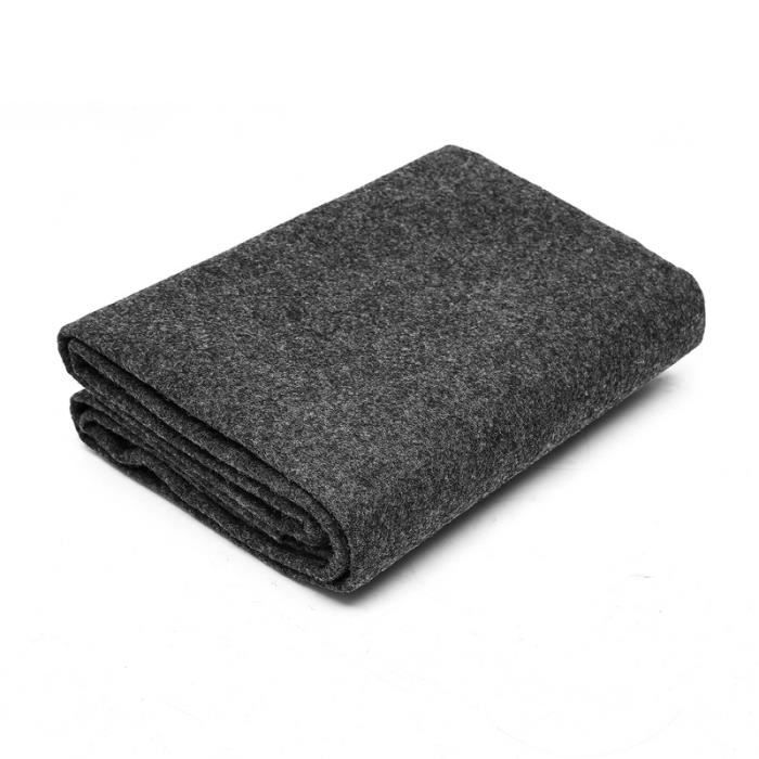 Floordirekt Tapis de protection de sol rond 100 cm - Noir - Avec bord