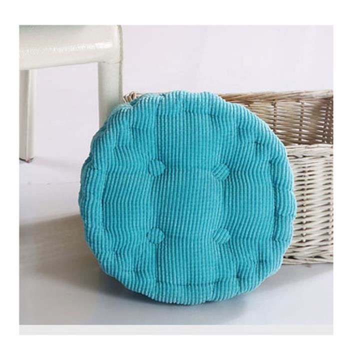 Lot De 2 Galettes Coussin De Chaise Rond 40 40cm De Bureau Classe En Velours Epaisse Avec Sangle Decoration De Maison Bleu Achat Vente Coussin De Chaise Soldes Sur Cdiscount Des