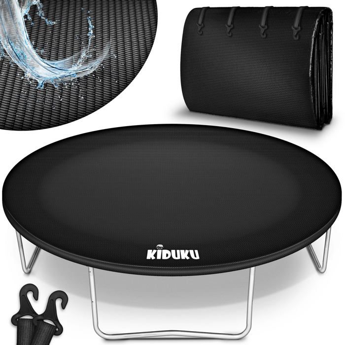 Bâche De Protection Pour Trampoline Rond - Taille 366 Cm (12 Pieds) - Résistante Pluie, UV Et Déchirure - PE