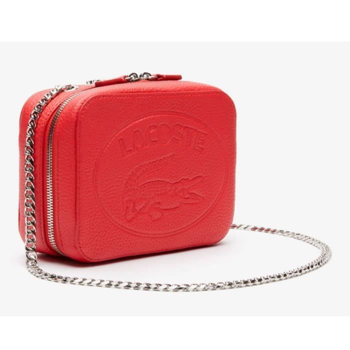 Sac bandoulière Lacoste Rouge en vente chez DM'Sports