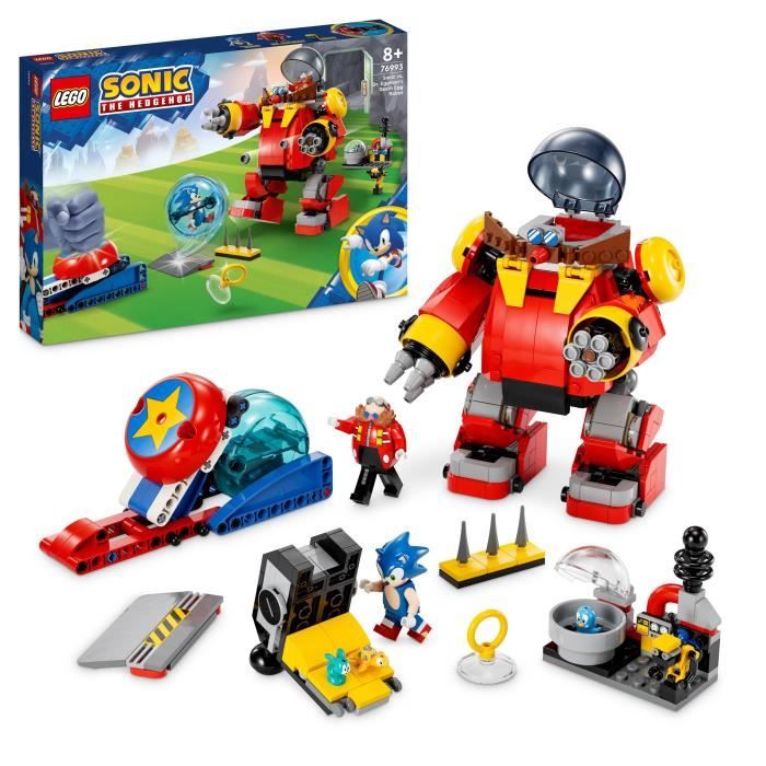 LEGO® Sonic the Hedgehog 76993 Sonic contre le Death Egg Robot du Dr. Eggman, Jouet pour Enfants, av