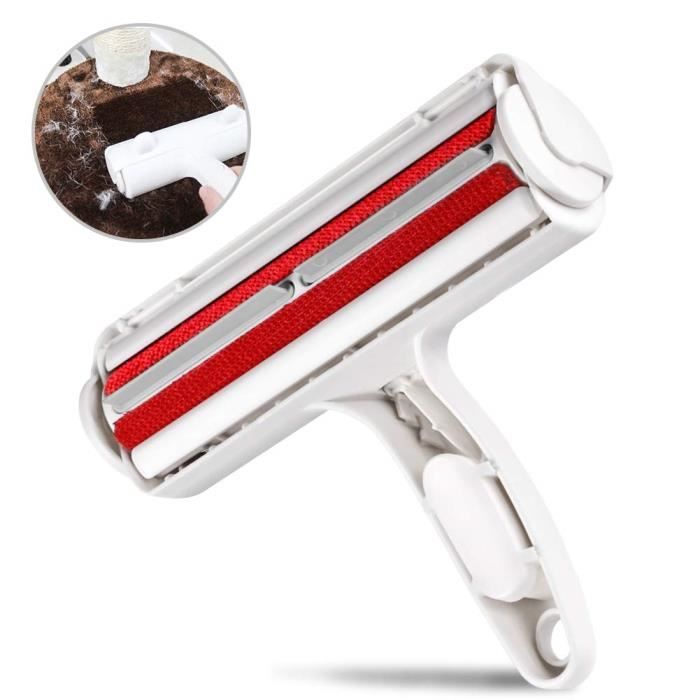 Letouch Brosse Anti Poils Chien Chat Animaux Enleve Poils Brosse De Nettoyage Epilateur Reutilisable Rouleau A Ramasse De Poils Rou Cdiscount