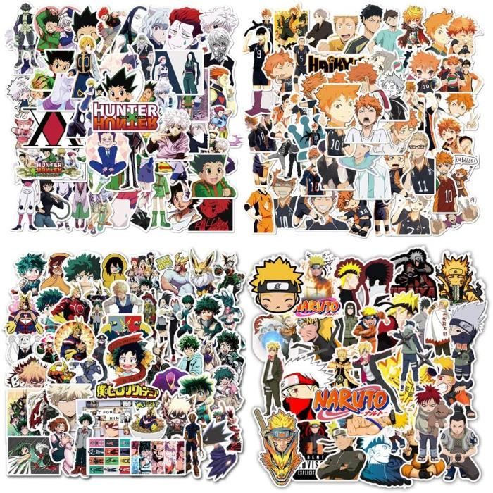Decoration De Fete - Limics24 - Anime Stickers Mixed Naruto Autocollants  Hunter X My Hero Academia Haikyuu - Cdiscount Maison