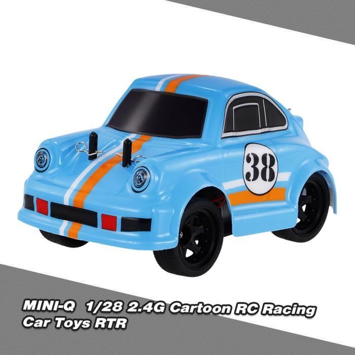 Mini Q 1 28 2 4g Rc Voiture De Course Electrique Brosse Qq Dessin