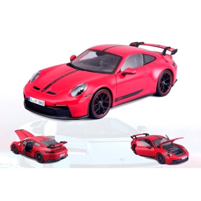 Miniatures montées - Porsche 911 GT3 Rouge avec bande 2022 1/18 Maisto