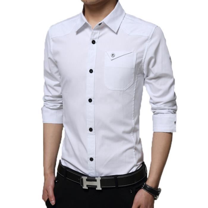 Chemise bouton pression homme online