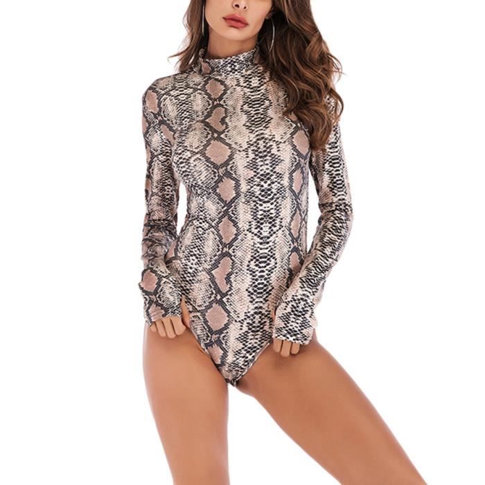 Body Femme NaLatia - Élégant Sans Manches Avec String - Justaucorps Stretch Confy