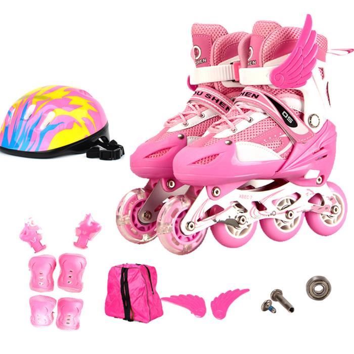 Roller Inline avec Protection-Réglable-Evolutif-Garçon,Rose - Achat / Vente  Patins à Roulettes - Cdiscount