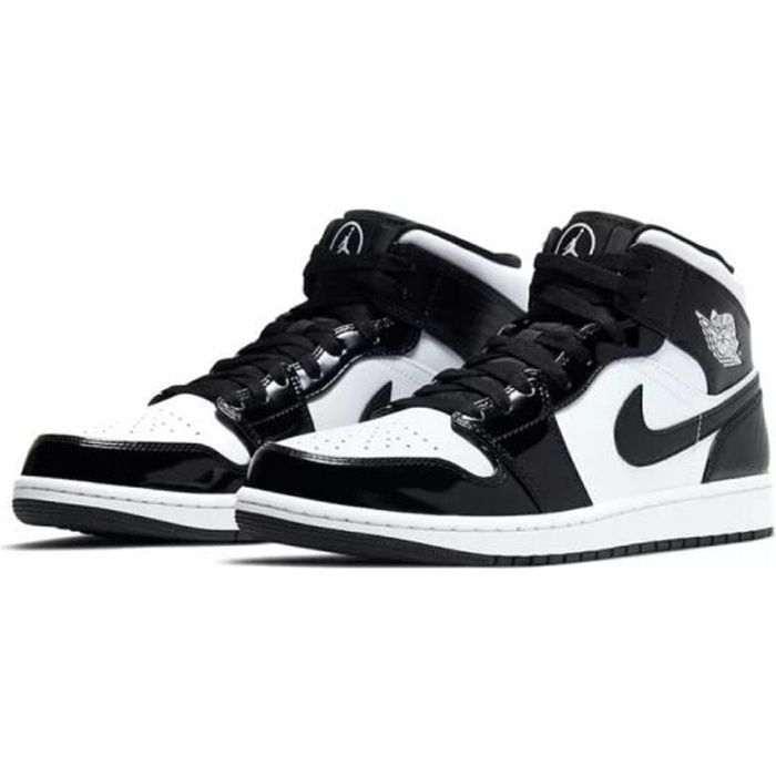 Air-Jordan 1 One Mid Panda Originale Chaussures de Basket AJ1 Femme Homme  Pas Cher Noir et Blanc Noir - Cdiscount Chaussures