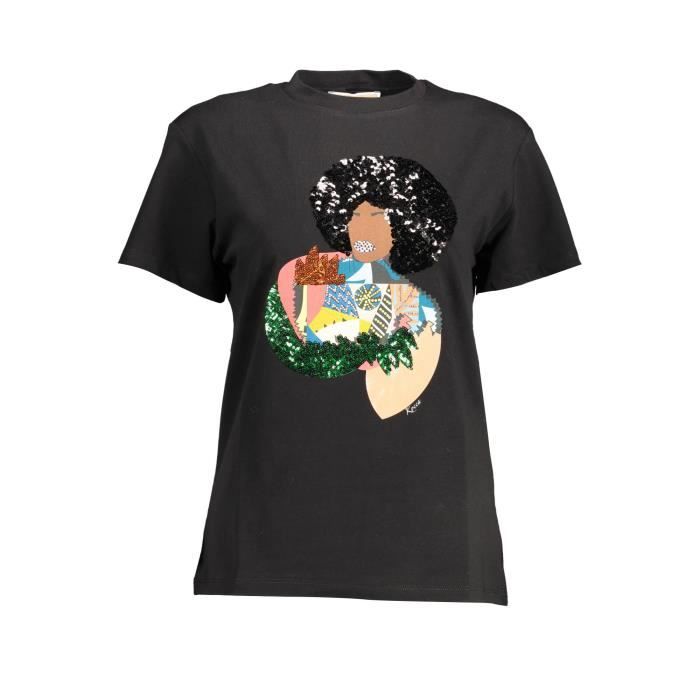 KOCCA T-shirt Femme Noir Textile SF12367