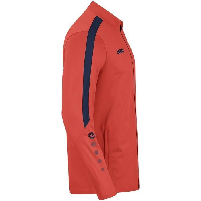 Veste de survêtement femme Jako Power - rouge fluo/bleu marine