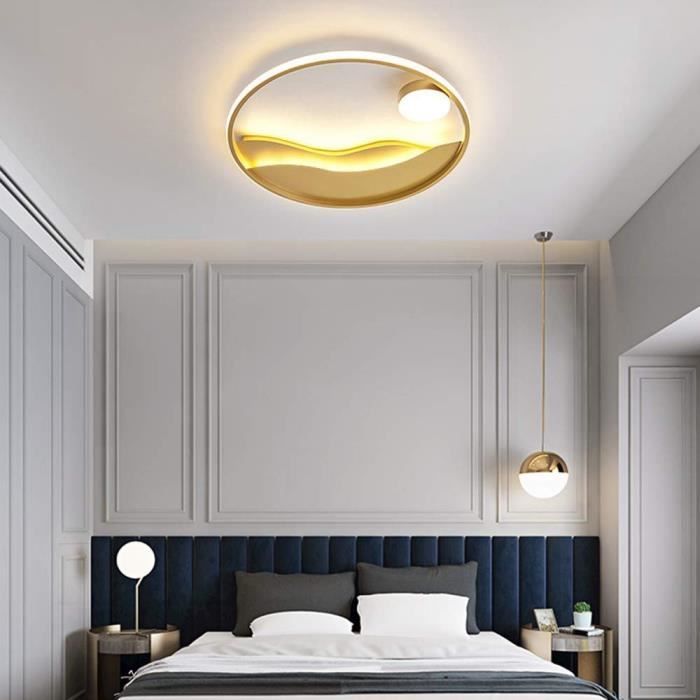 Moderne Led Plafonnier Luminaire Round Lampe De Plafond Anneau Dore Design Decoration Salon Chambre A Coucher Salle A Manger Bureau Achat Vente Moderne Led Plafonnier Soldes Sur Cdiscount Des