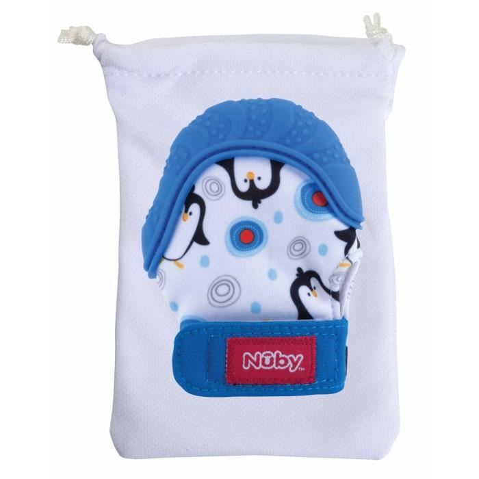 Nuby Gant de Dentition Bleu +3m