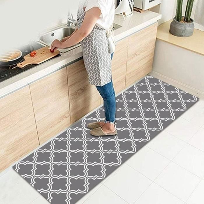 tapis de sol impermeable et resistant aux taches tapis de cuisine devant evier lavable interieur tapis de chambre 80 120cm cdiscount maison