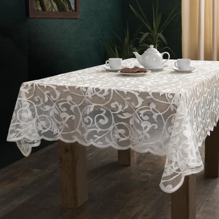 Nappe dentelle rectangulaire - Achat / Vente nappe de ...
