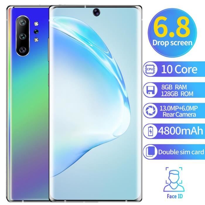 Vente Téléphone portable Note10+ 6.5" HD+ 3G Smartphone de caméra vraiment perforé d'écran 3 caméras arrière Full écran 1+16G- violet pas cher Vente Téléphone portable Note10+ 6.5" HD+ 3G Smartphone de caméra vraiment perforé d'écran 3 caméras arrière Full écran 1+16G- violet pas cher