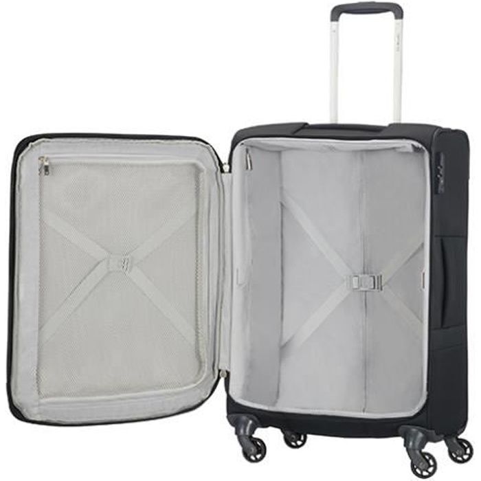 valise cabine souple base boost slim 55 cm 1041 black