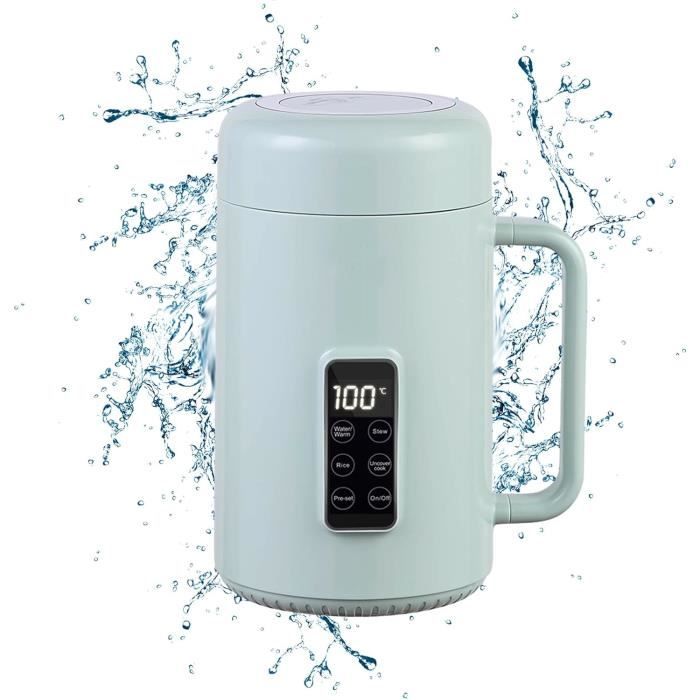 Marmite électrique 6L 2000W - Double Zone De Cuisson, Double Commande - Antiadhésif, Couvercle Verre - Pour Maison, Dortoir, Camping - 4