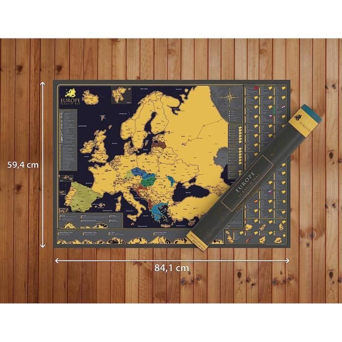 Carte europe a gratter - Cdiscount