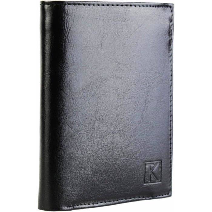 Portefeuille Porte-monnaie Vintage En Cuir - Années 50 - Couleur Rouge - Occasion