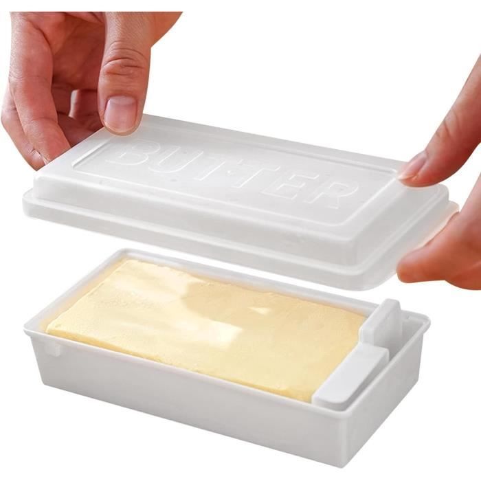 Beurrier Avec Couvercle  Boîte à fromage étanche avec trancheuse,Boîte à  beurre domestique pour réfrigérateur, cuisine pour[S529] - Cdiscount Maison