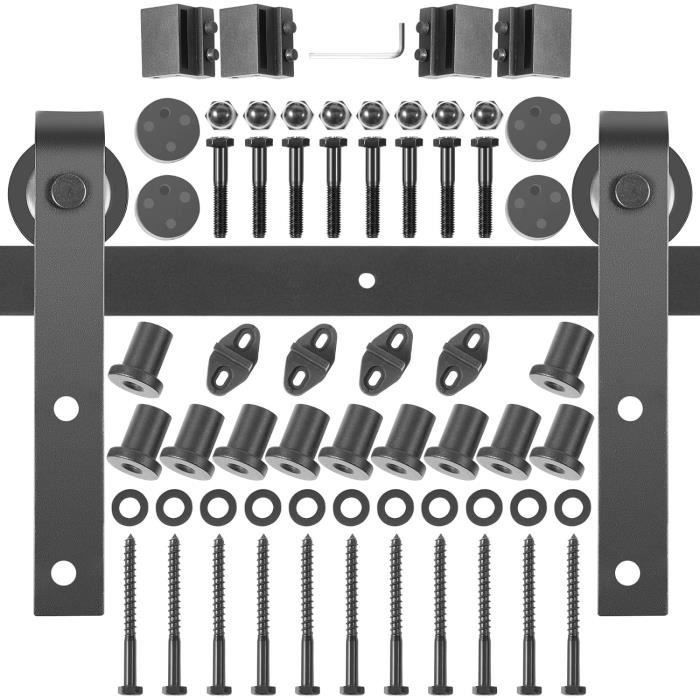 VEVOR Kit Quincaillerie Porte Double 305 cm Quincaillerie Porte