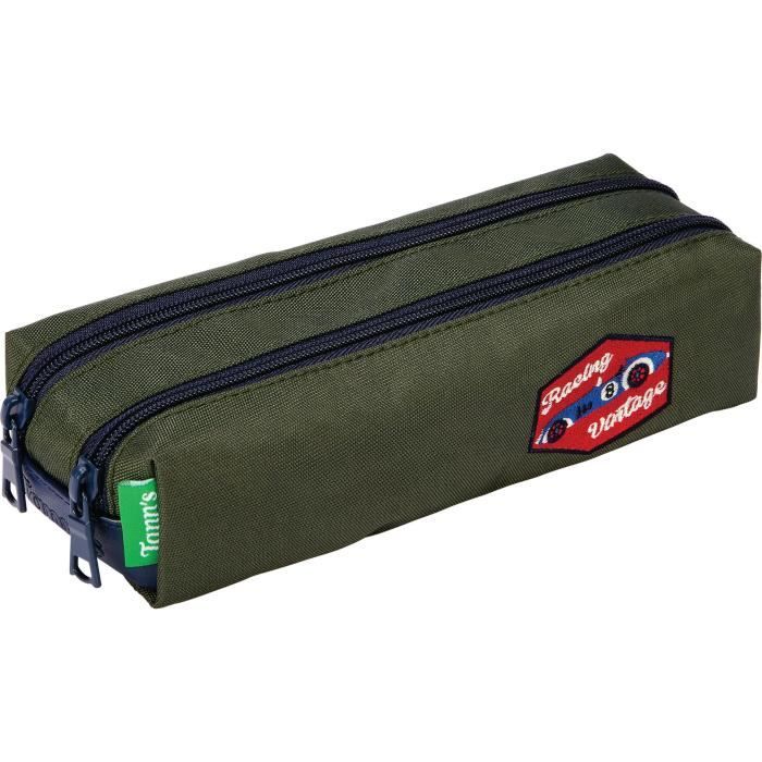 TANN'S Trousse Double Patch Micha?�l Vert Kaki Enfant Vert Kaki - Cdiscount Bagagerie - Maroquinerie