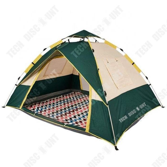 TD® Tente de camping extérieure Tente simple à une chambre Tente double épaissie pour deux personnes lors d'excursions sans emplacem