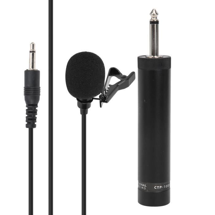 Microphone Lavalier, Accessoires D'instruments de Musique Professionnels Câblés pour Saxophone à Revers avec un Capuchon en Mousse, pour Connecter des