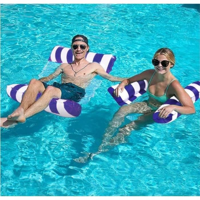 Hamac Gonflable à Eau 4 En 1 - Matelas Piscine Pour Adultes Et Enfants, 120x123 Cm, Charge 150 Kg - 9